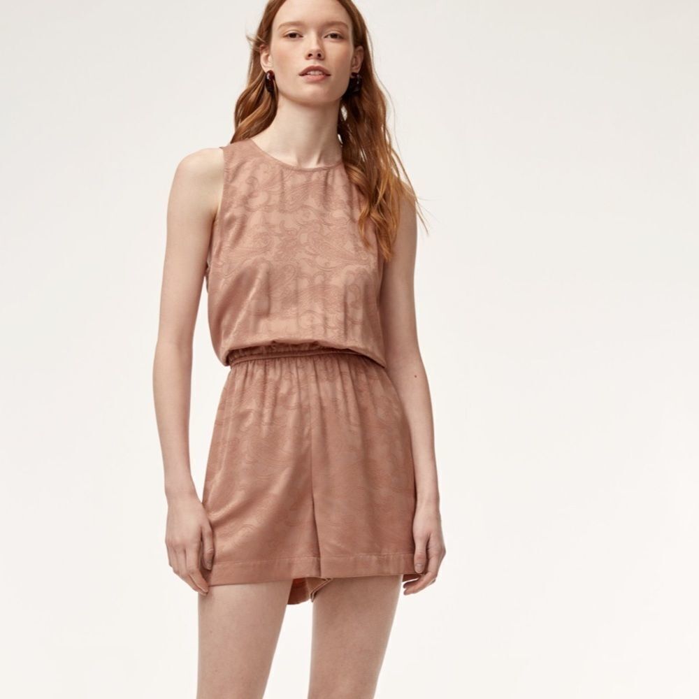 Wilfred Aritzia Rive Paisley Print‎ Romper
